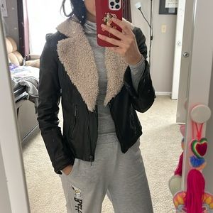 In good condition Zara vegan leather jacket